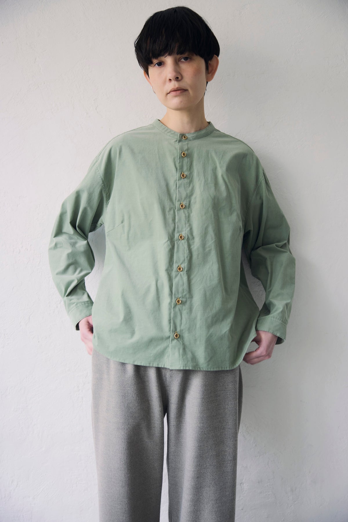 YARRA NEU MICRO WALE コーデュロイシャツ NU-5653-436