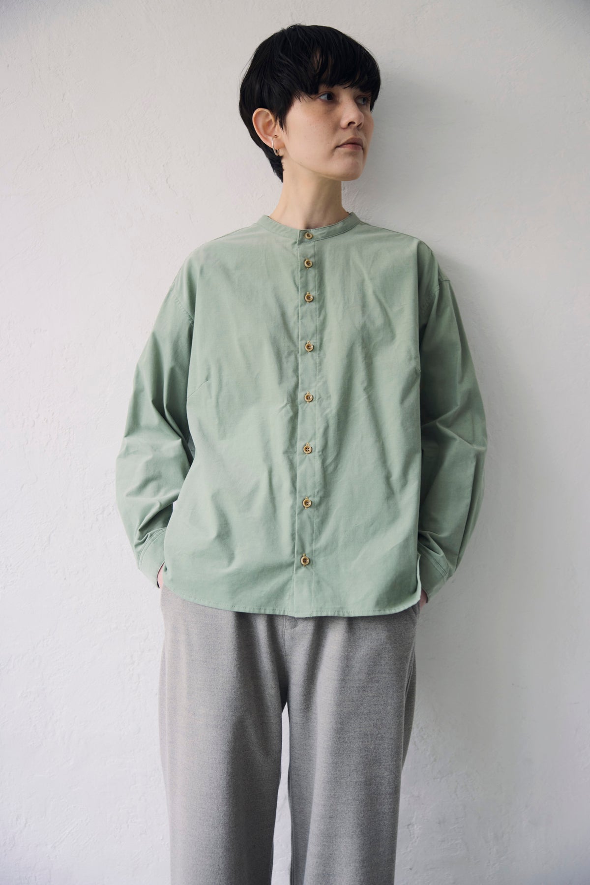 YARRA NEU MICRO WALE コーデュロイシャツ NU-5653-436