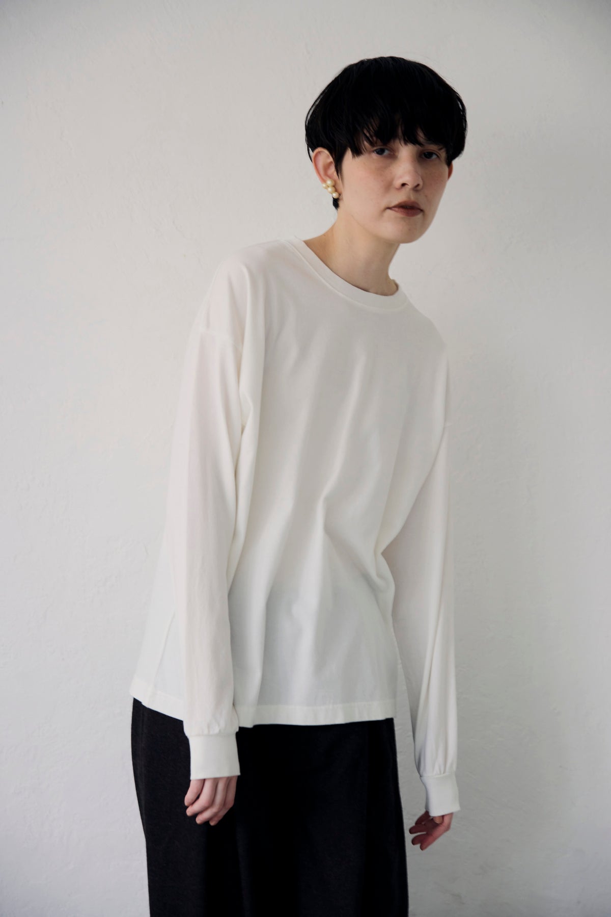 YARRA NEU シアバター加工コットンロングスリーブTシャツ NU-5651-427