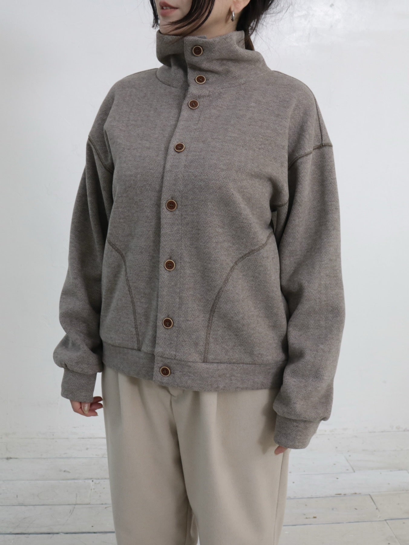 YARRA NEU W混釦ダウンカットブルゾン NU-5551-417