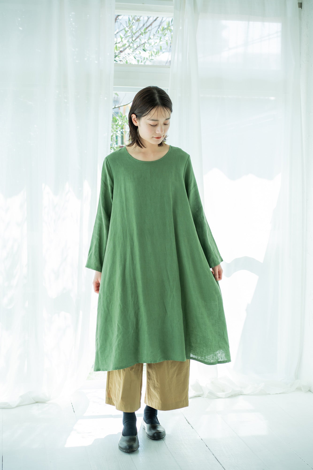 YARRA リトアニアリネンワンピース YR-1444-209