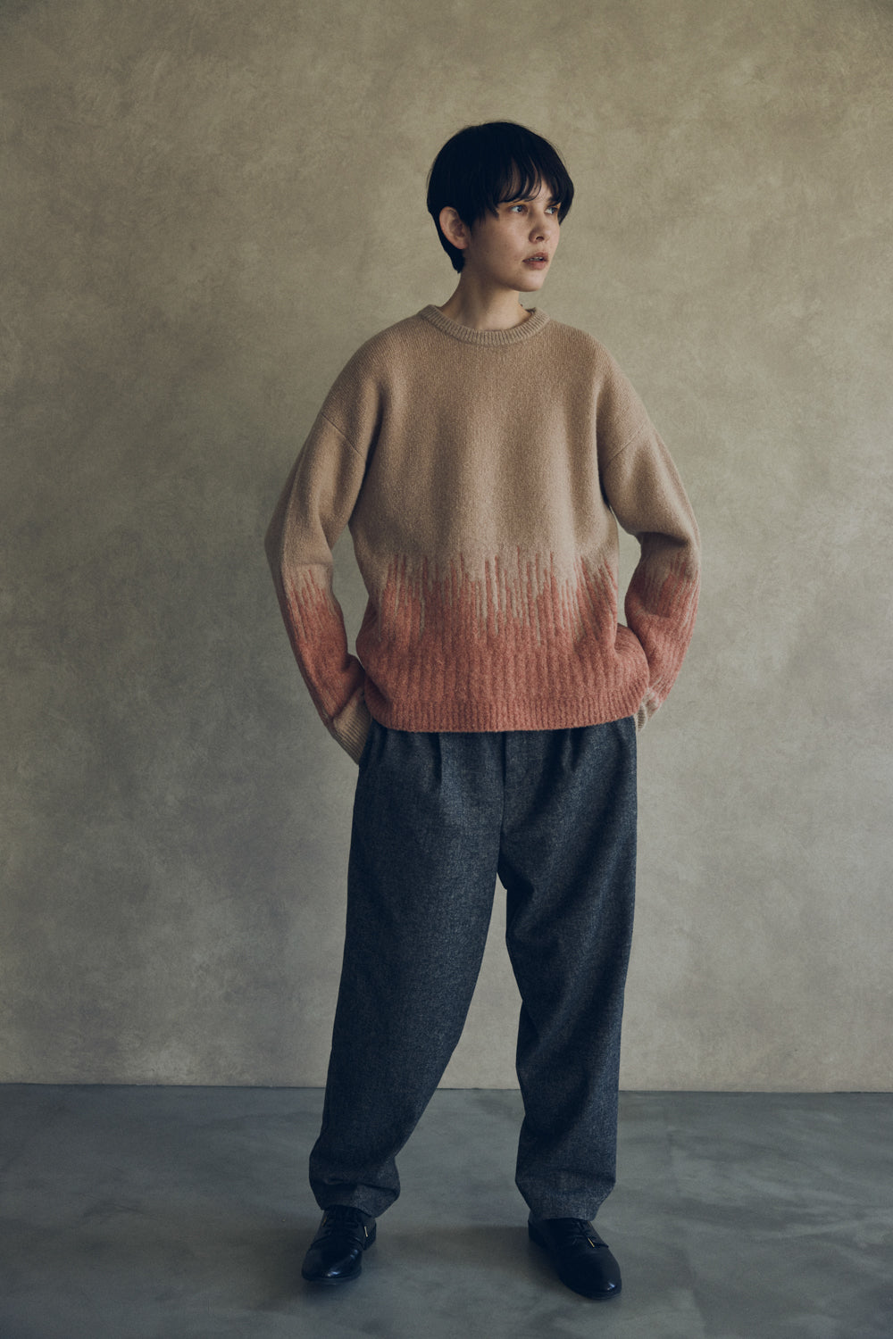 YARRA NEU コンビJQDニットプルオーバー NU-5552-421