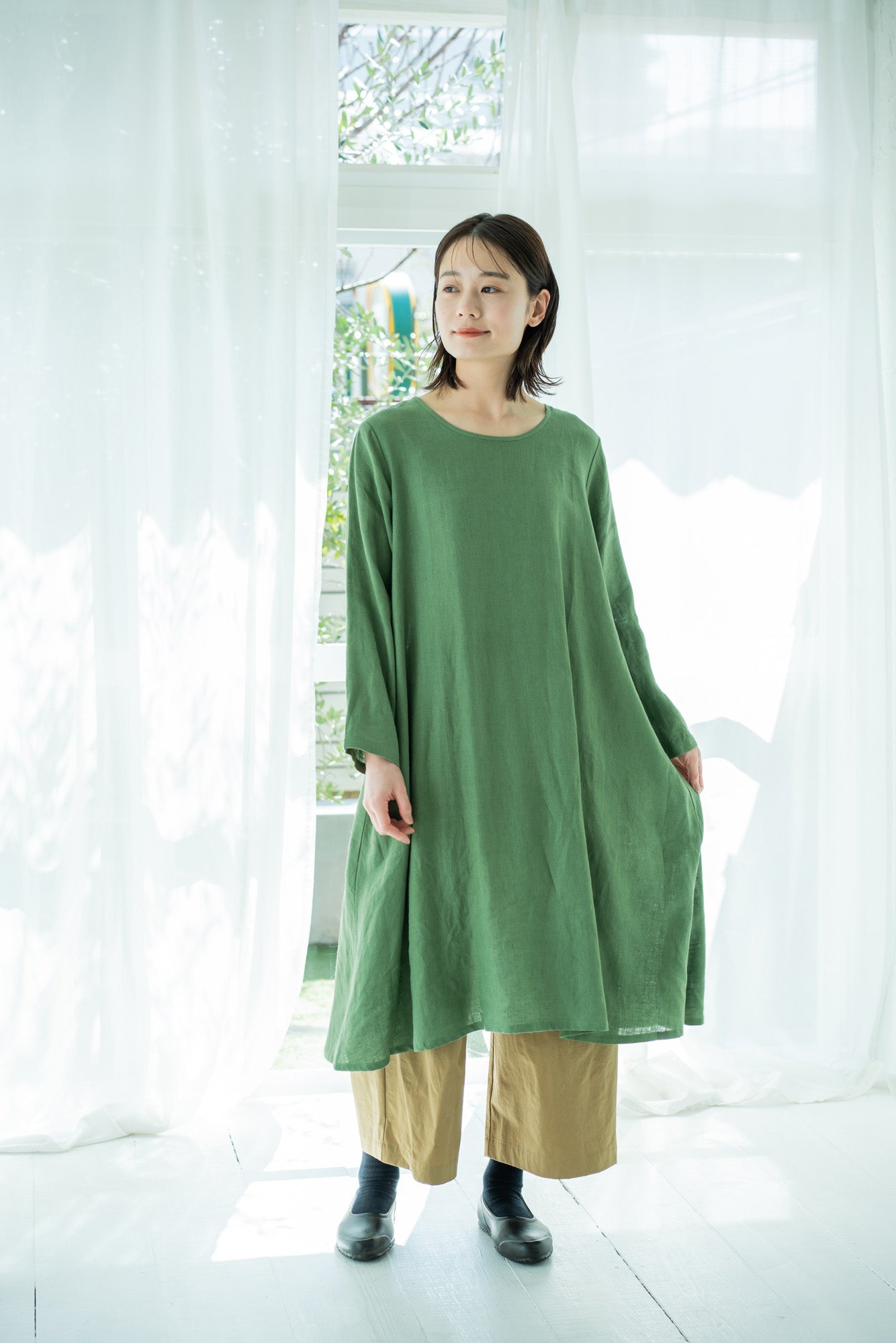 YARRA リトアニアリネンワンピース YR-1444-209