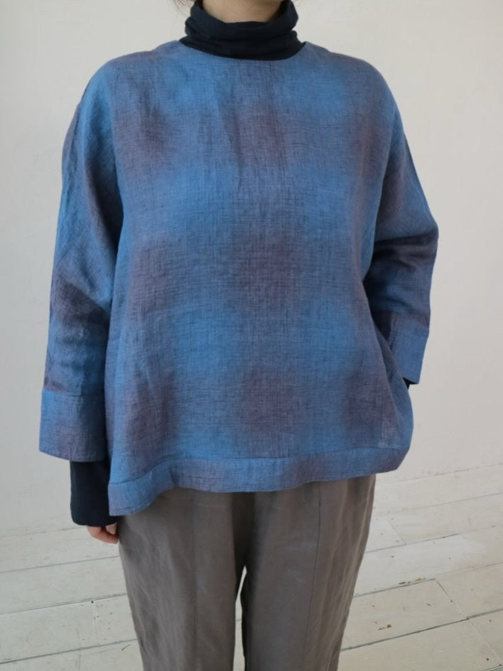 YARRA リネン100ワイド2WAYブラウス YR-1543-205