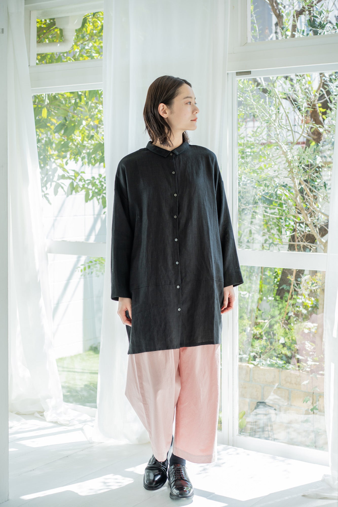 YARRA 9分丈たっぷりタックパンツ YR-1445-210