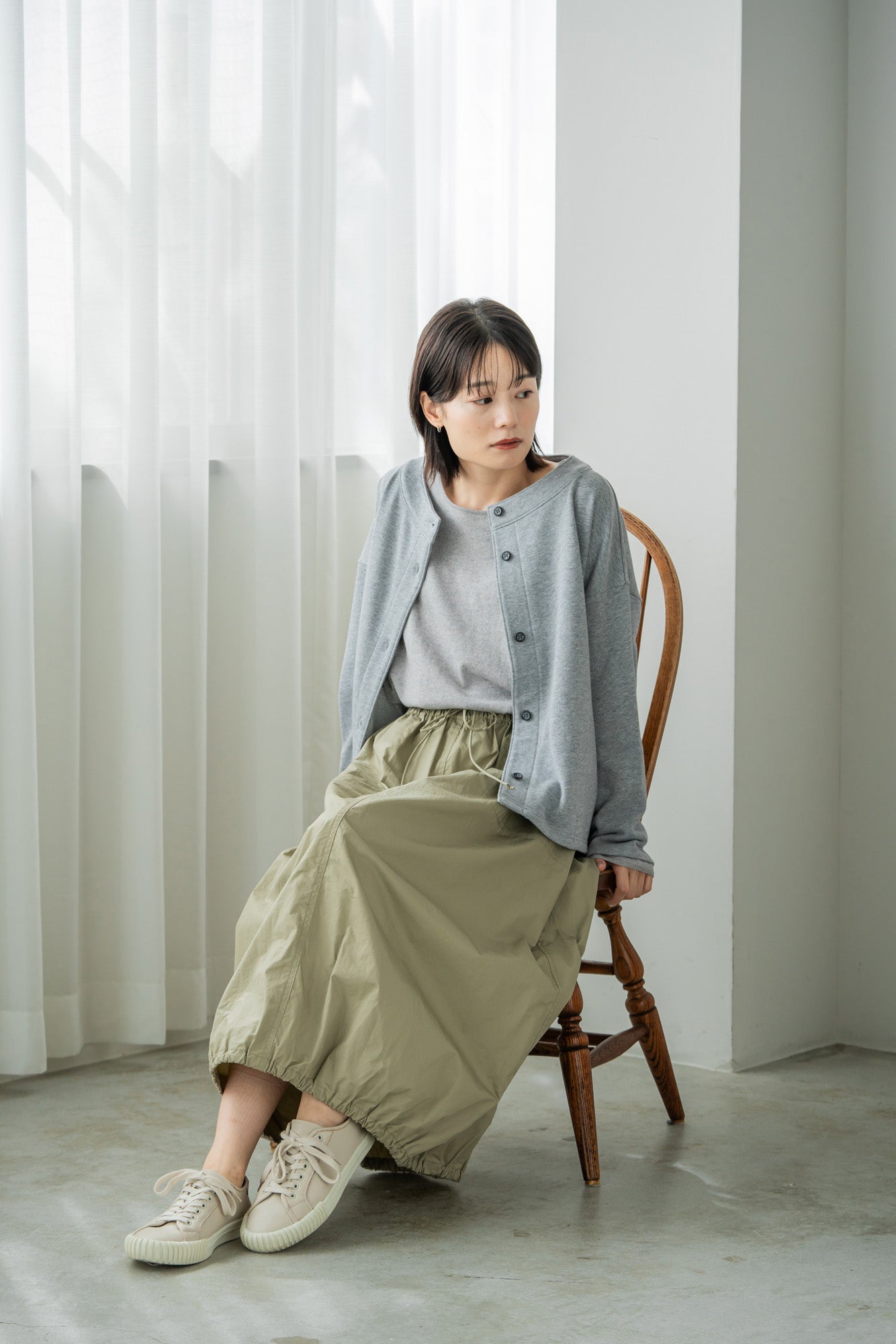 YARRA コットンカシミヤワイドプルオーバー YR-1412-201