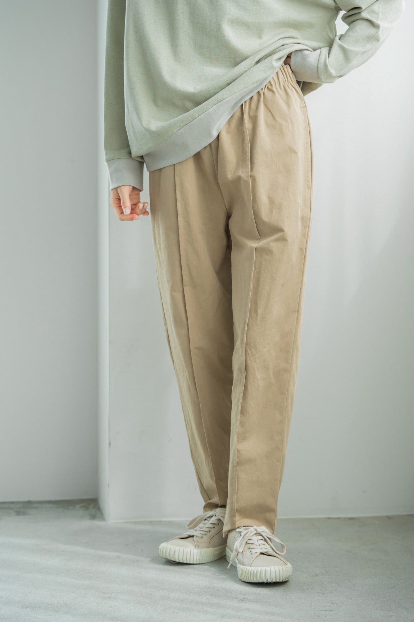 YARRA バックサテンスリムパンツ YR-1415-210
