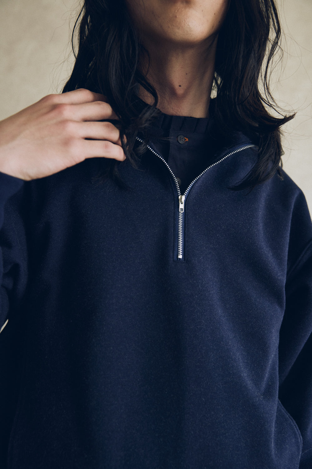 YARRA NEU ウォーム裏毛ハーフZIP NU-5551-415