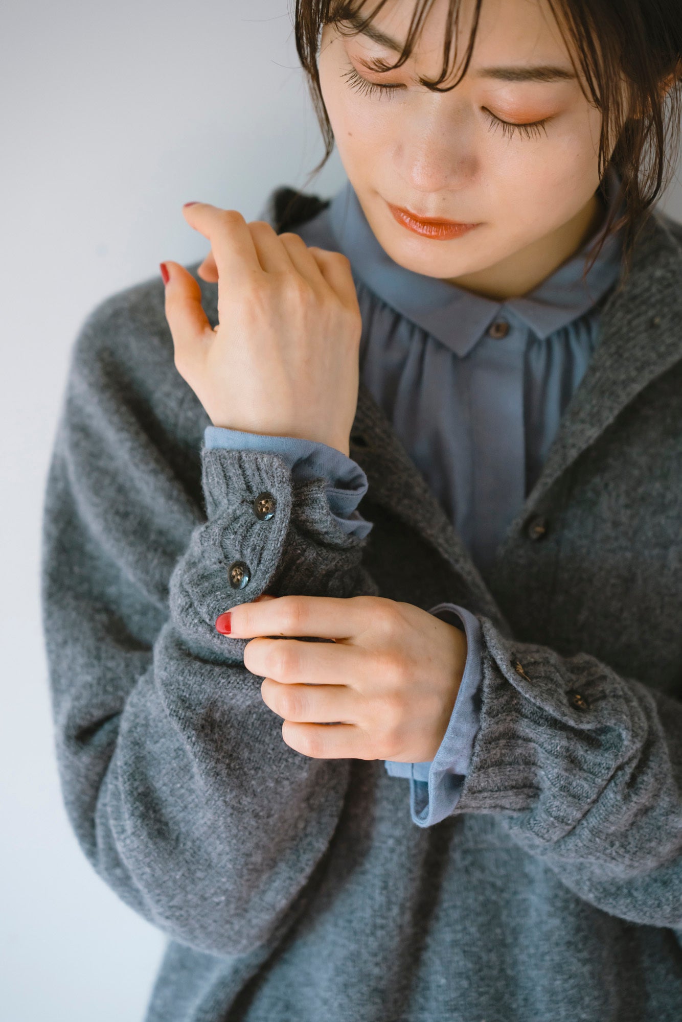 YARRA ハイネックニットプルオーバー YR-1552-276