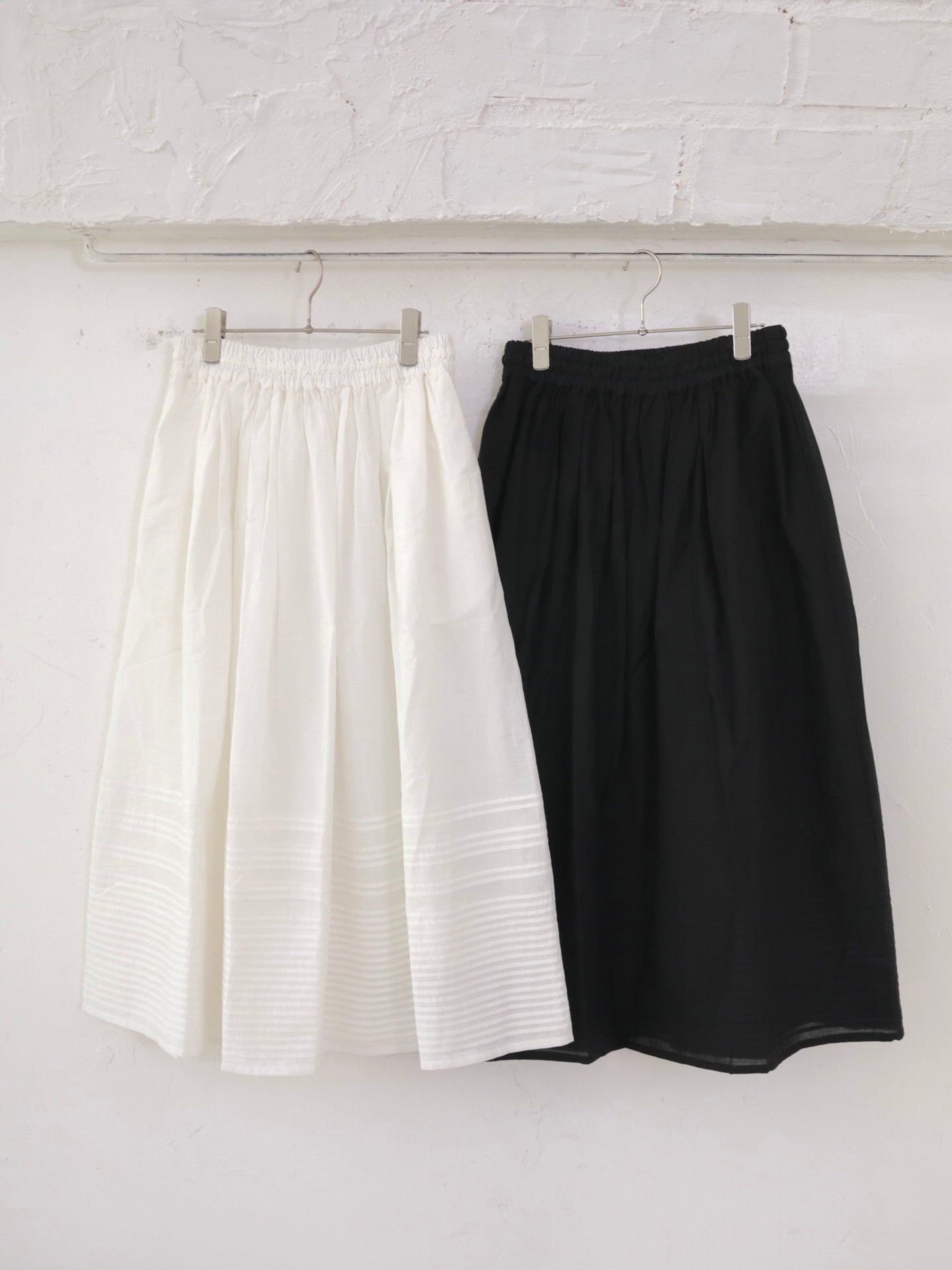 YARRA INDIAペチ付きピンタックスカート YR-1546-210