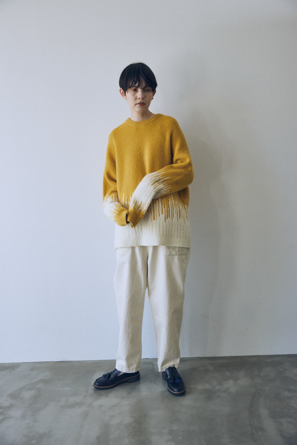 YARRA NEU コンビJQDニットプルオーバー NU-5552-421