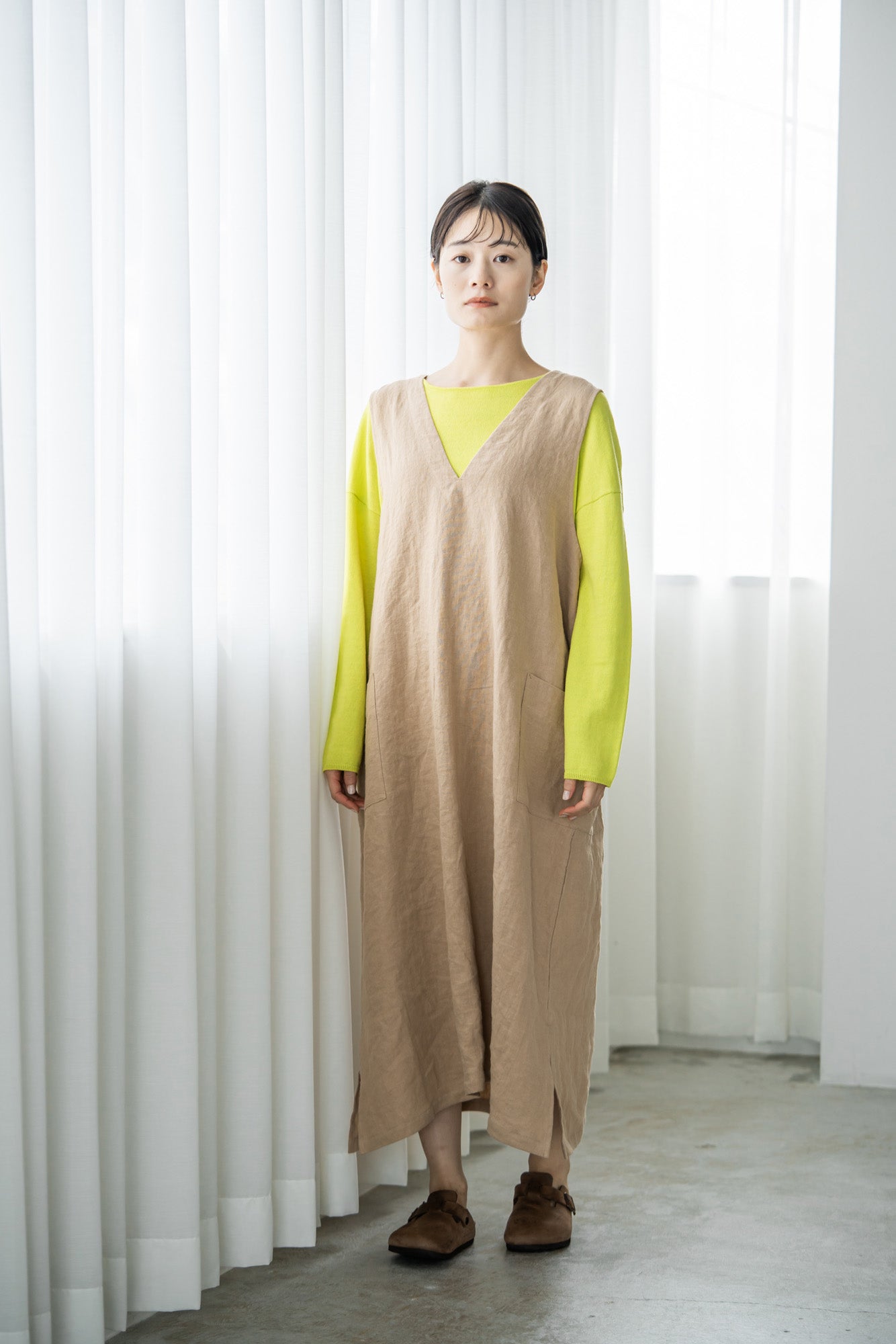 YARRA コットンカシミヤワイドプルオーバー YR-1412-201