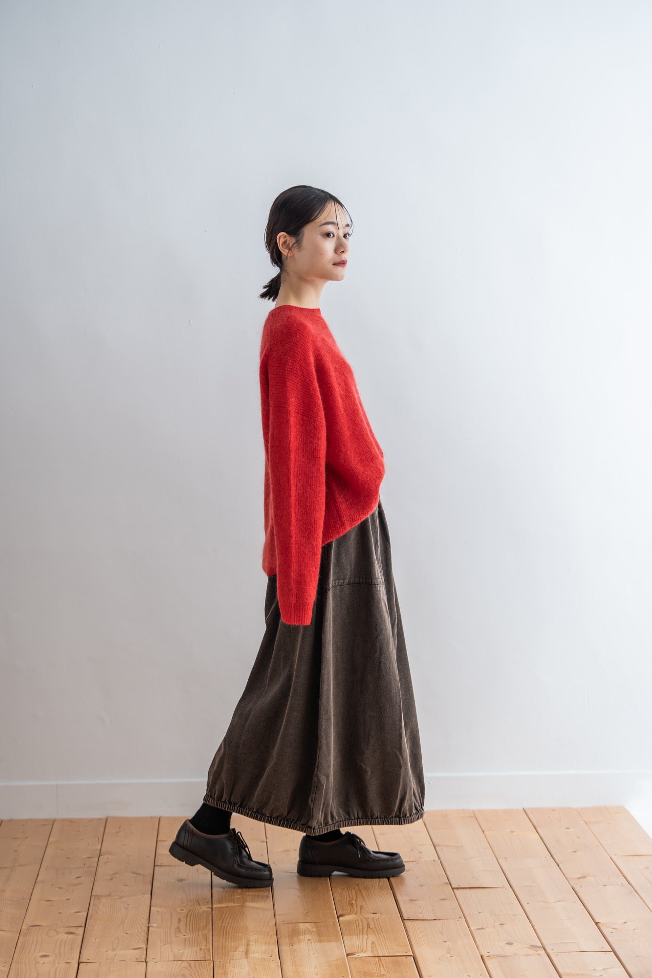 YARRA INDIAエンザイム裾ゴムスカート YR-1546-244