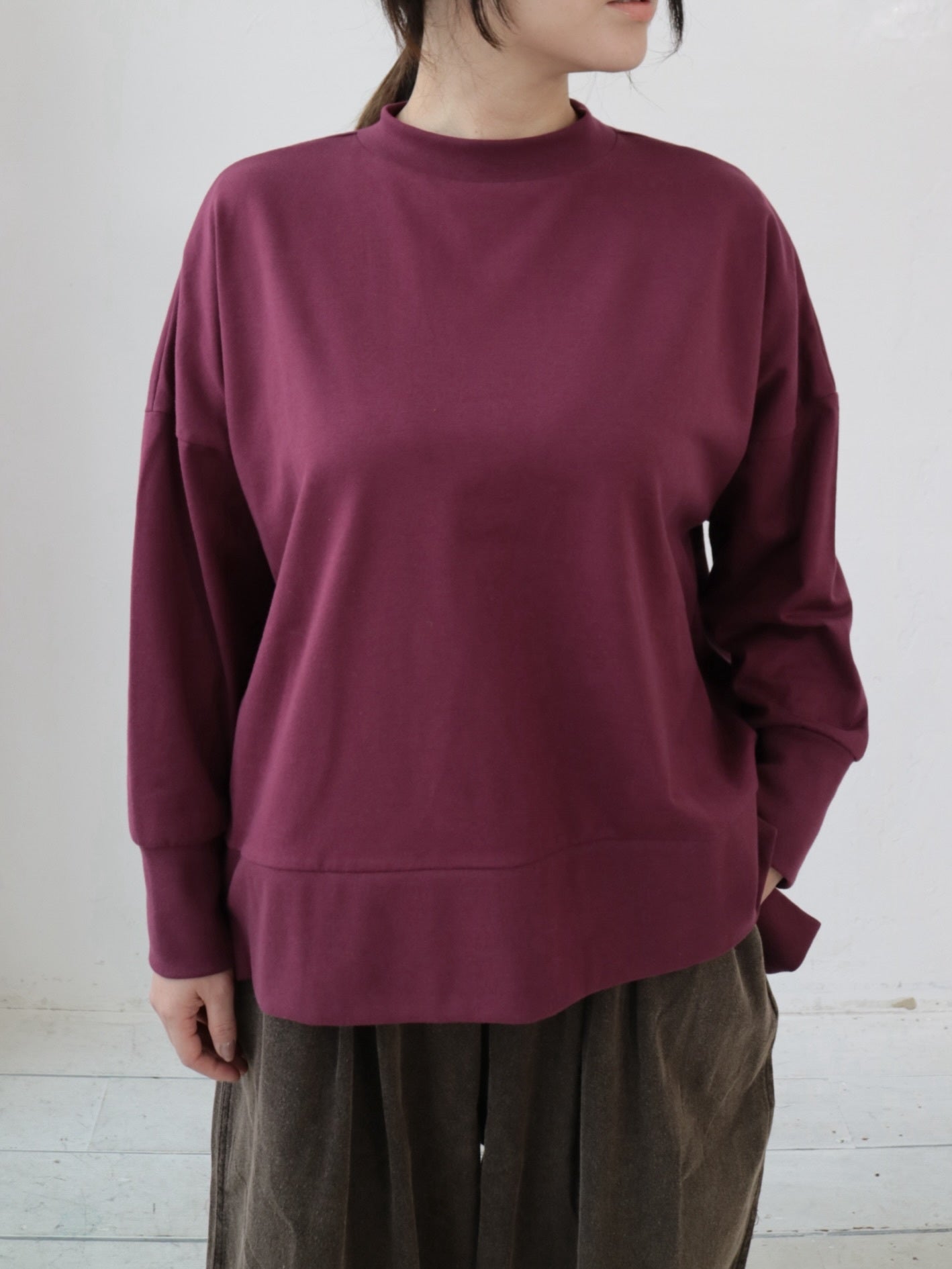 YARRA コーマ天竺ワイドプルオーバー YR-1541-223