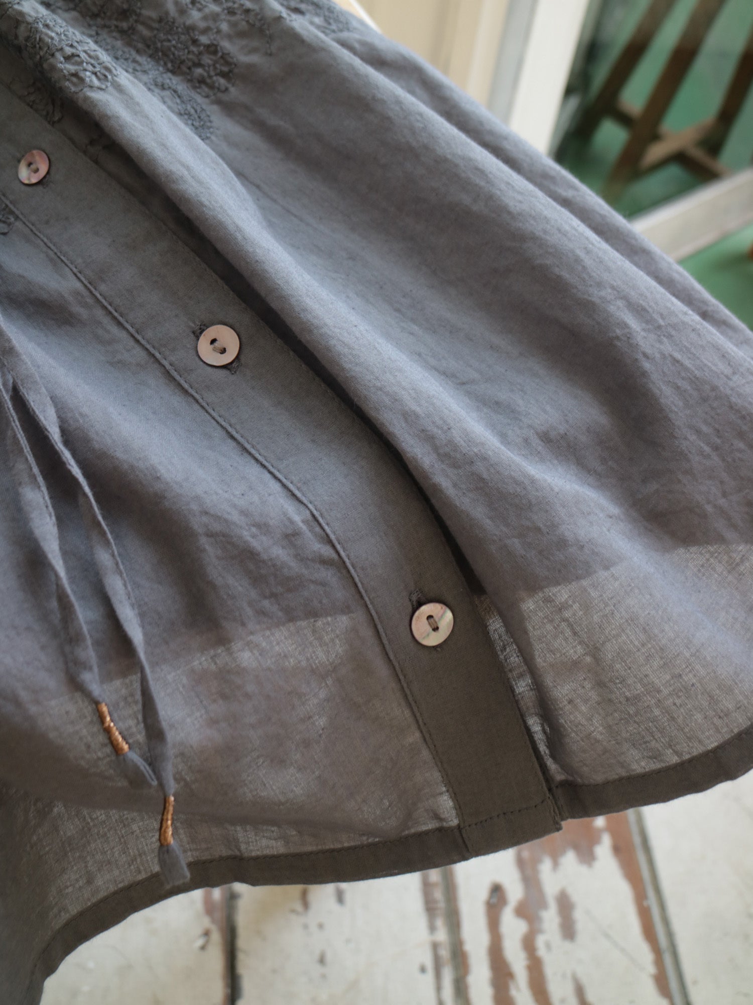 YARRA INDIAボイル刺繍ブラウス YR-1553-250