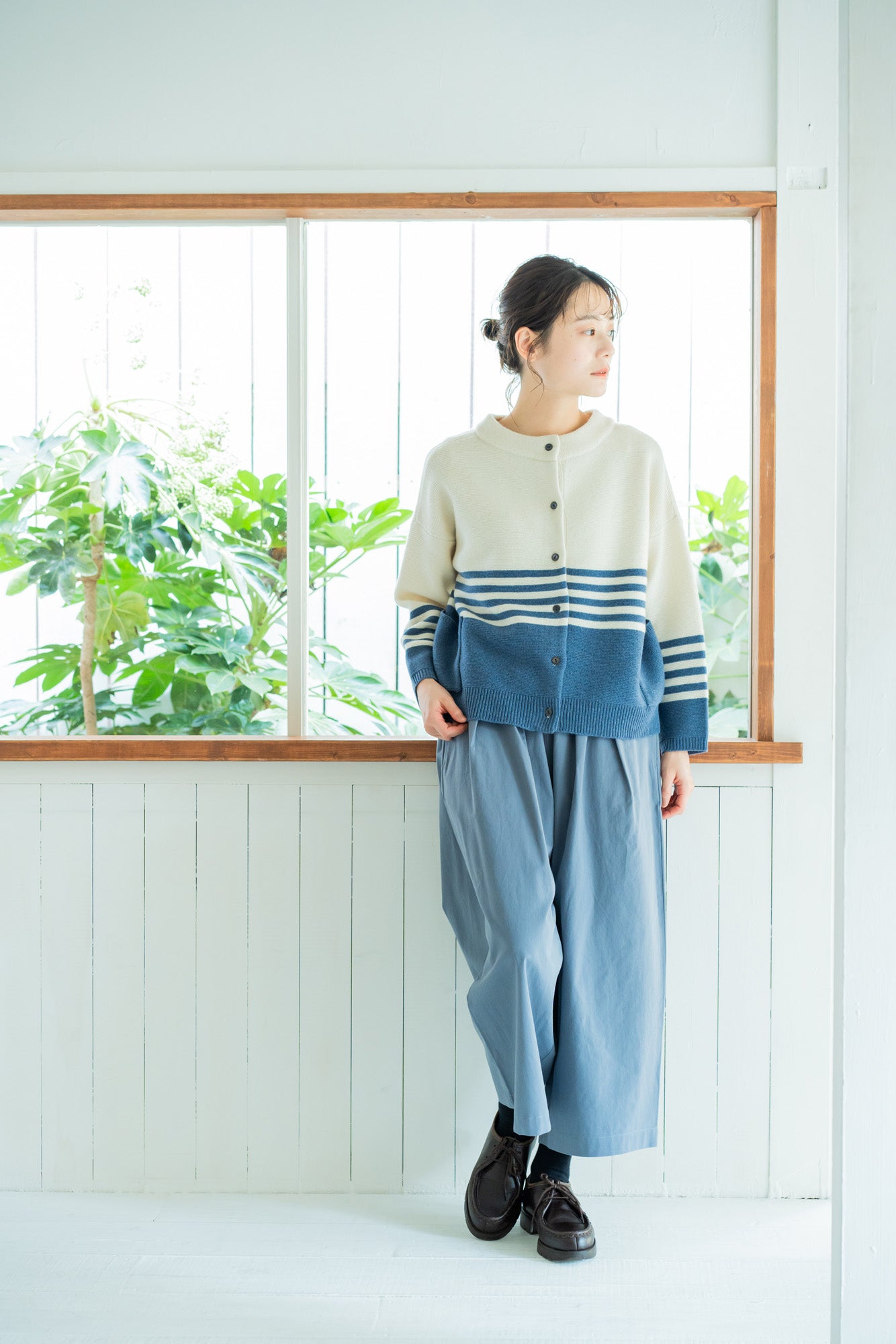 YARRA 9分丈たっぷりタックパンツ YR-1445-210