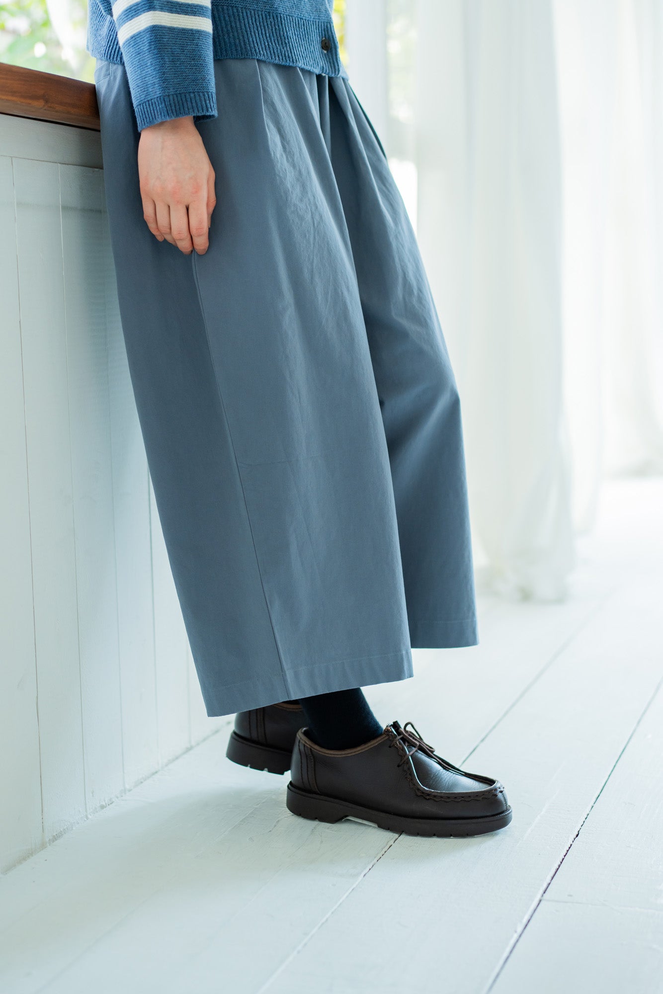 YARRA 9分丈たっぷりタックパンツ YR-1445-210