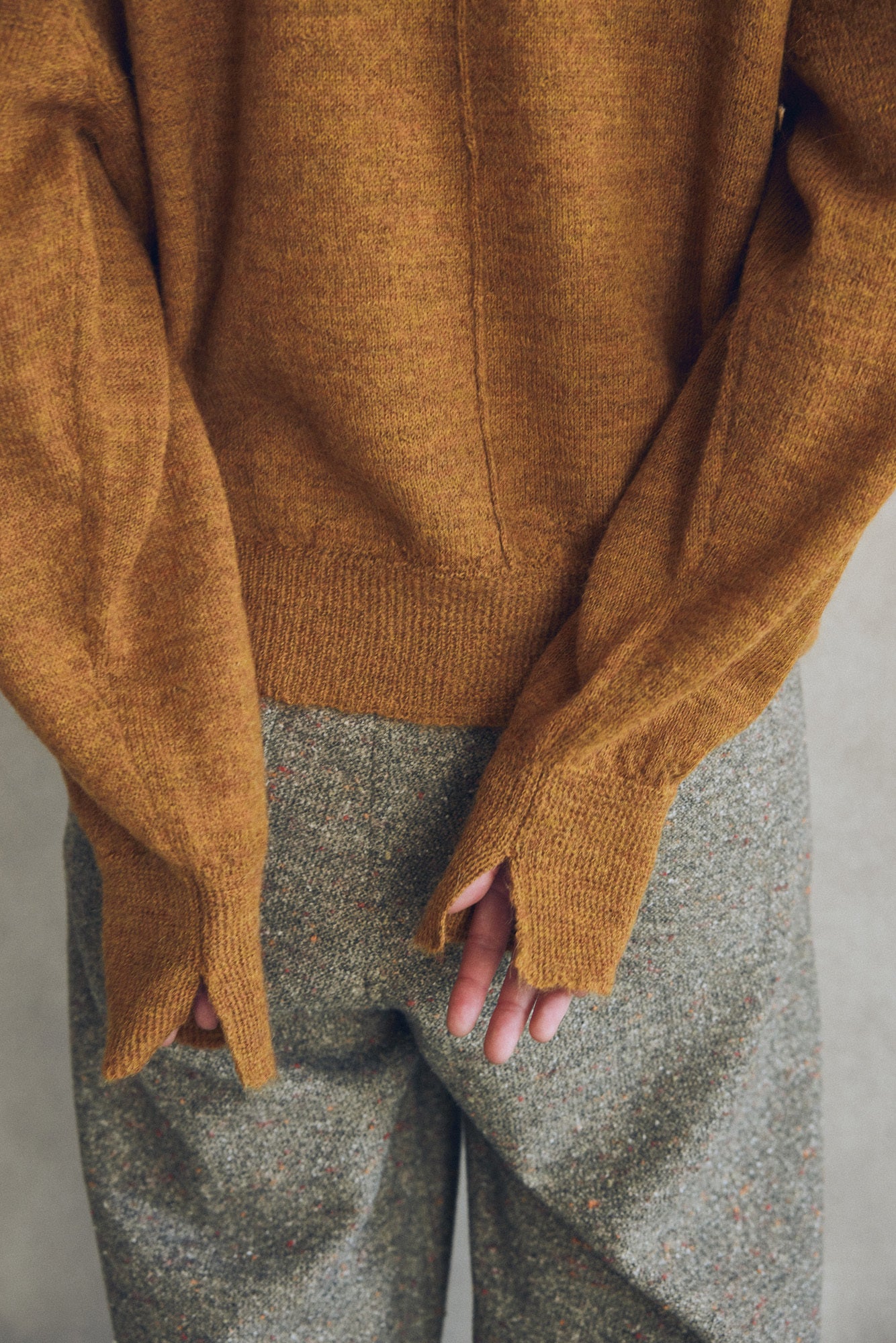 YARRA NEU カラーネップ起毛パンツ NU-5555-424