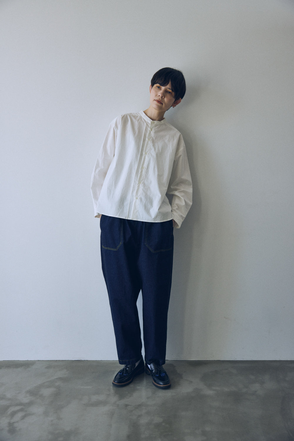 YARRA NEU オーガニックコットンダンプシャツ NU-5543-409