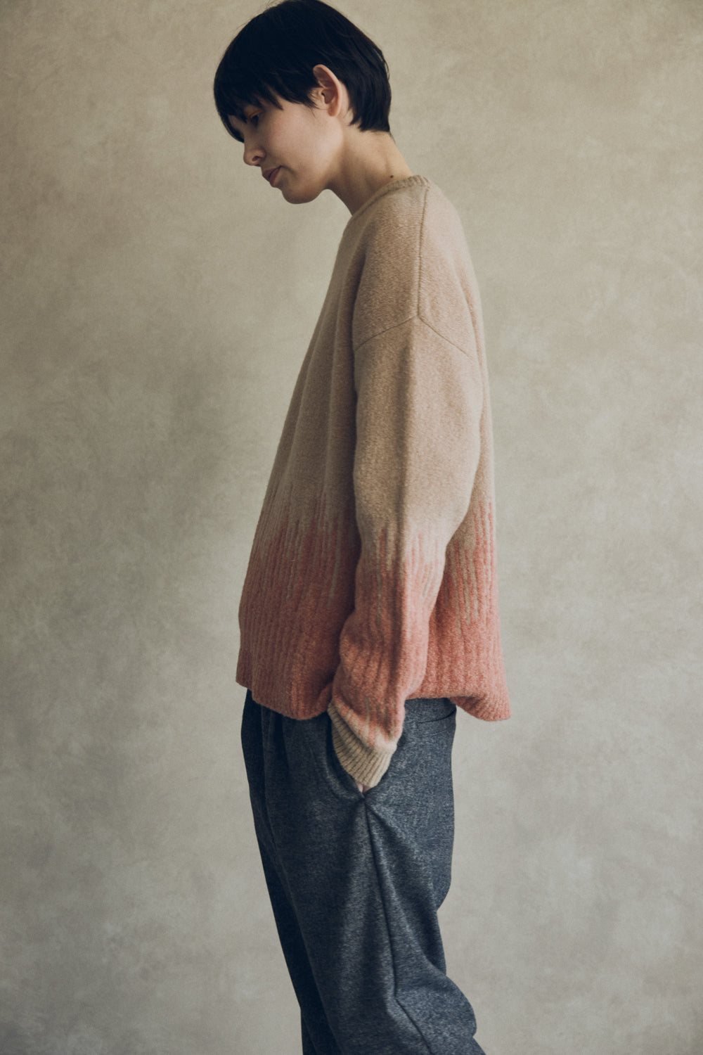 YARRA NEU コンビJQDニットプルオーバー NU-5552-421