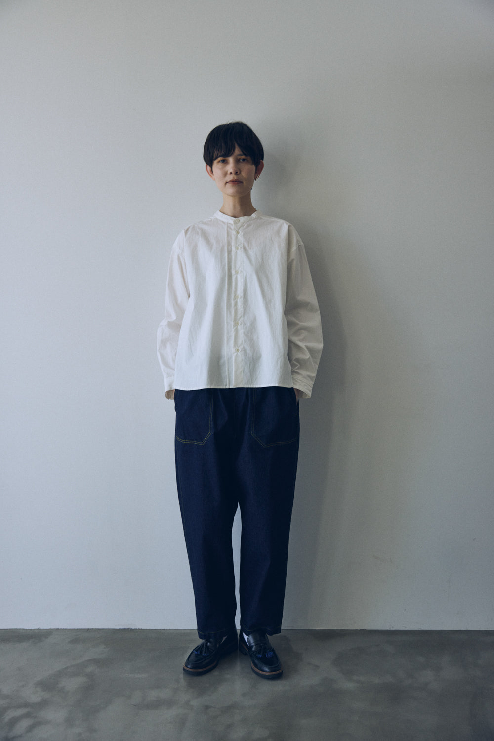 YARRA NEU オーガニックコットンダンプシャツ NU-5543-409