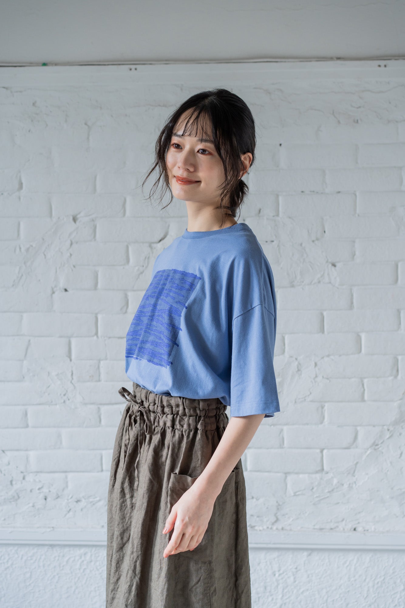 YARRA ハンドペイントプリントTEE YR-1521-250