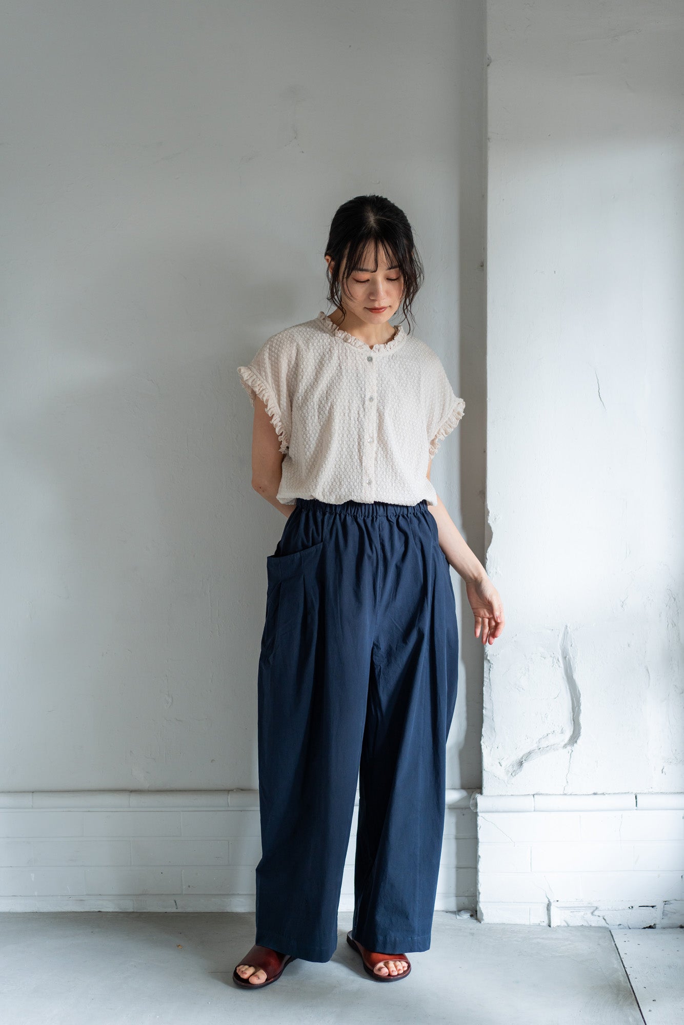 YARRA コンパクトツイルタックパンツ YR-1525-252