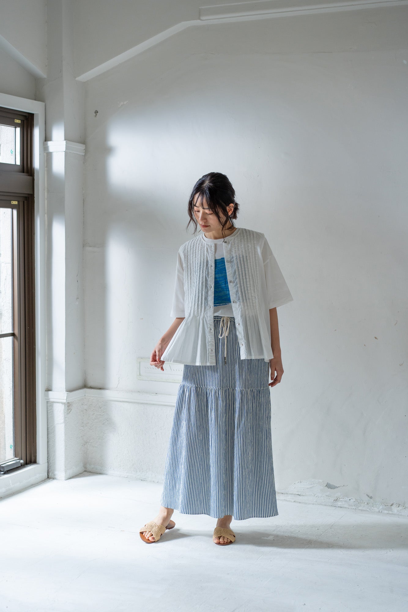 YARRA ハンドペイントプリントTEE YR-1521-250