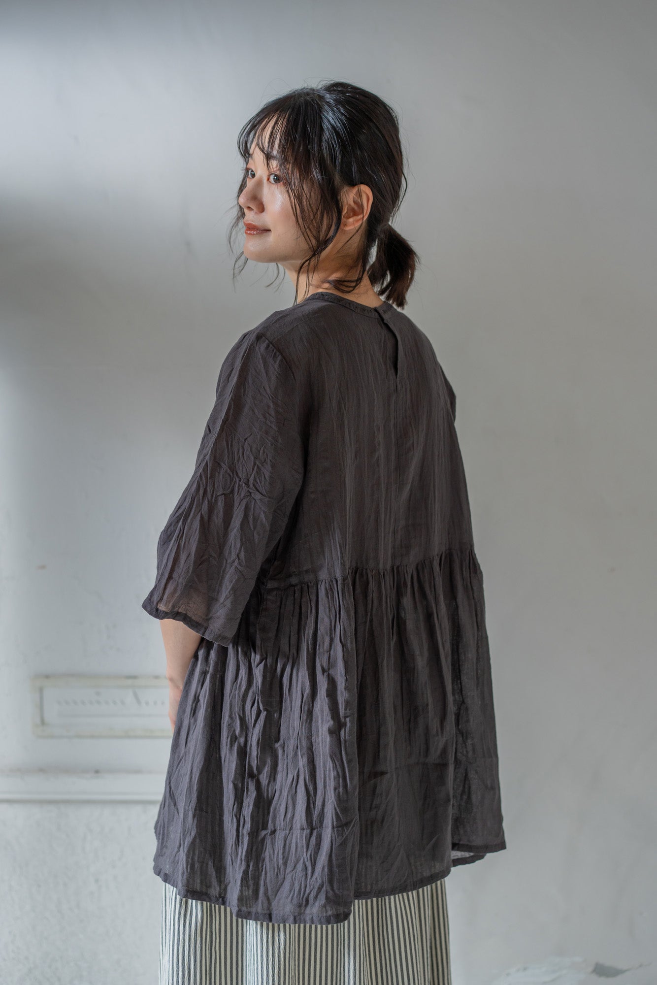 YARRA INDIAハンド刺繍ブラウス YR-1523-263