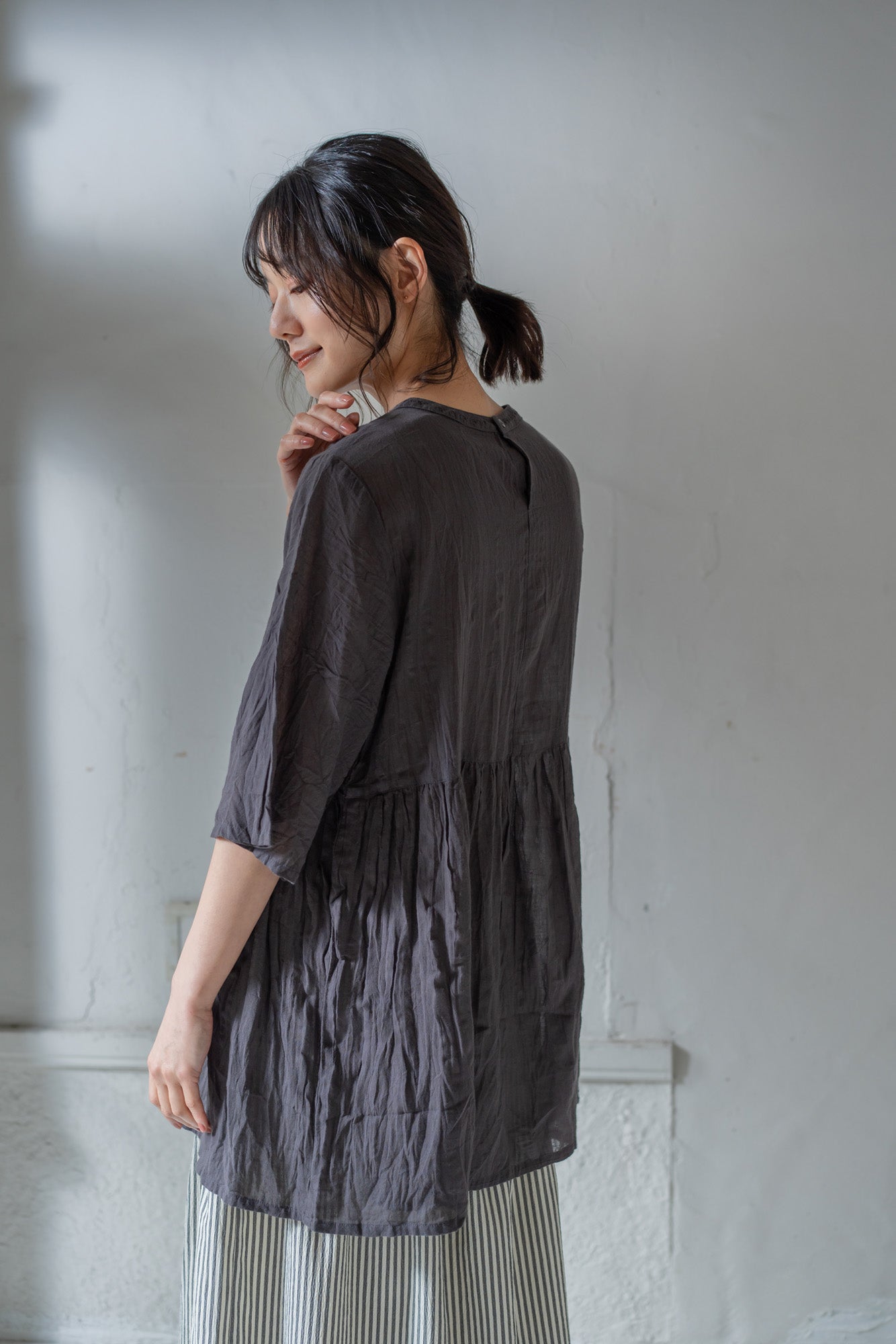 YARRA INDIAハンド刺繍ブラウス YR-1523-263