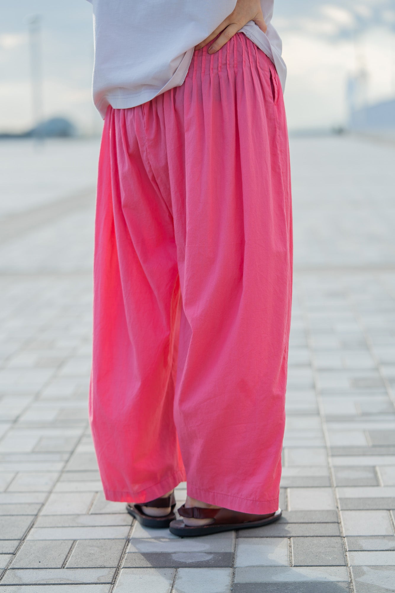 YARRA INDIAピンタックパンツ YR-1525-261