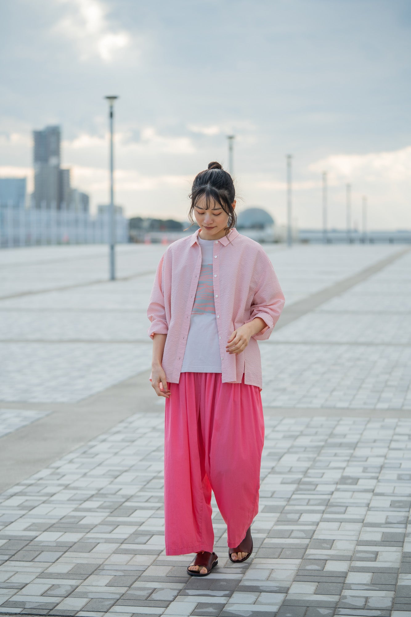 YARRA ハンドペイントプリントTEE YR-1521-250