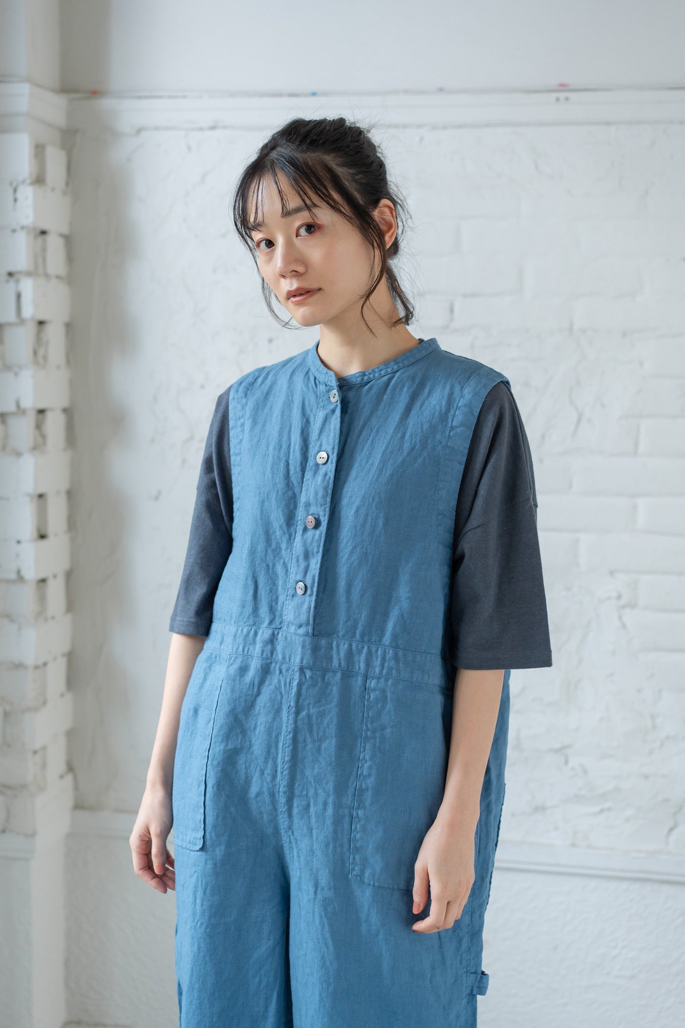YARRA ベルギーリネン半袖TEE YR-1521-275