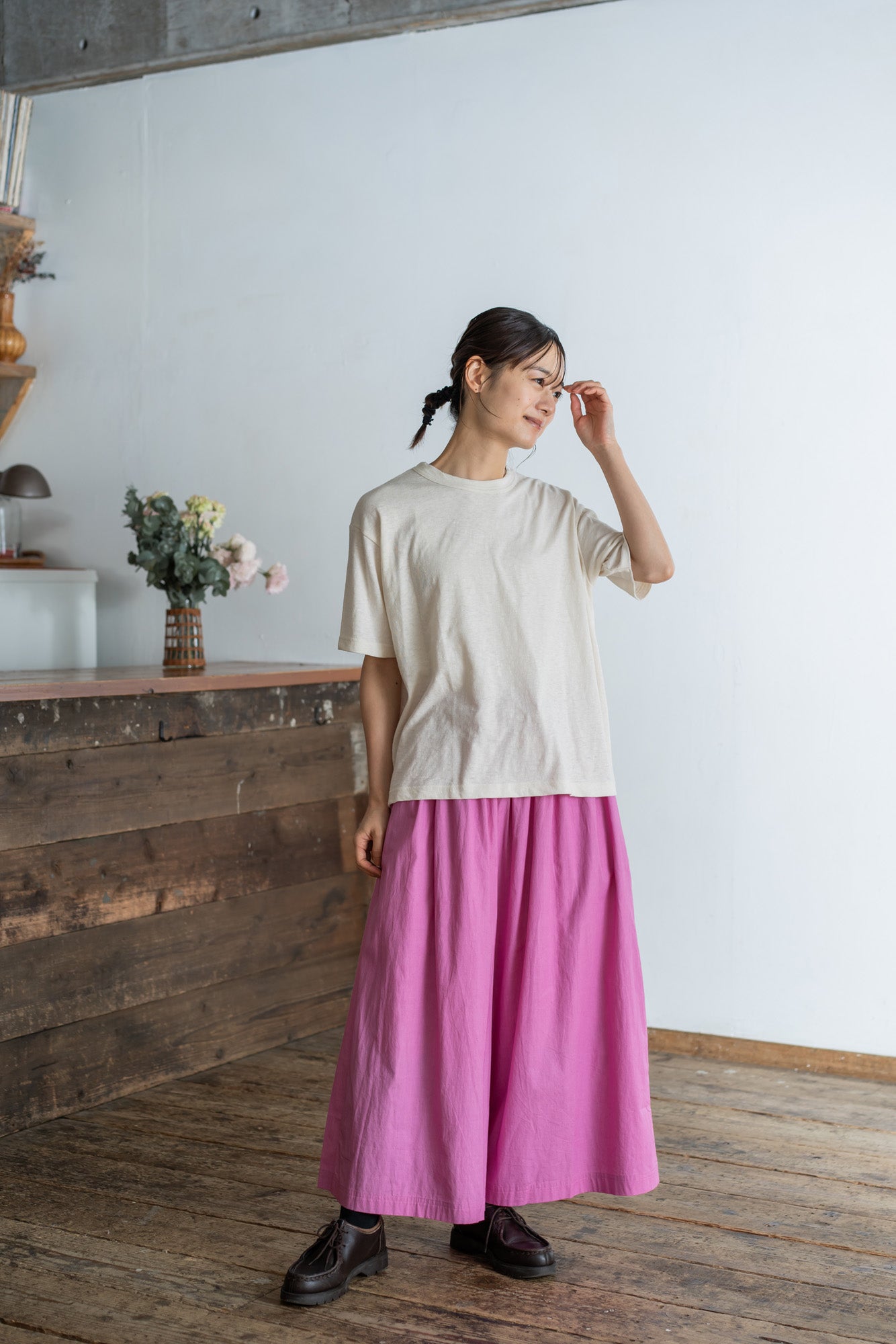 YARRA エコリバイバル半袖TEE YR-1511-202