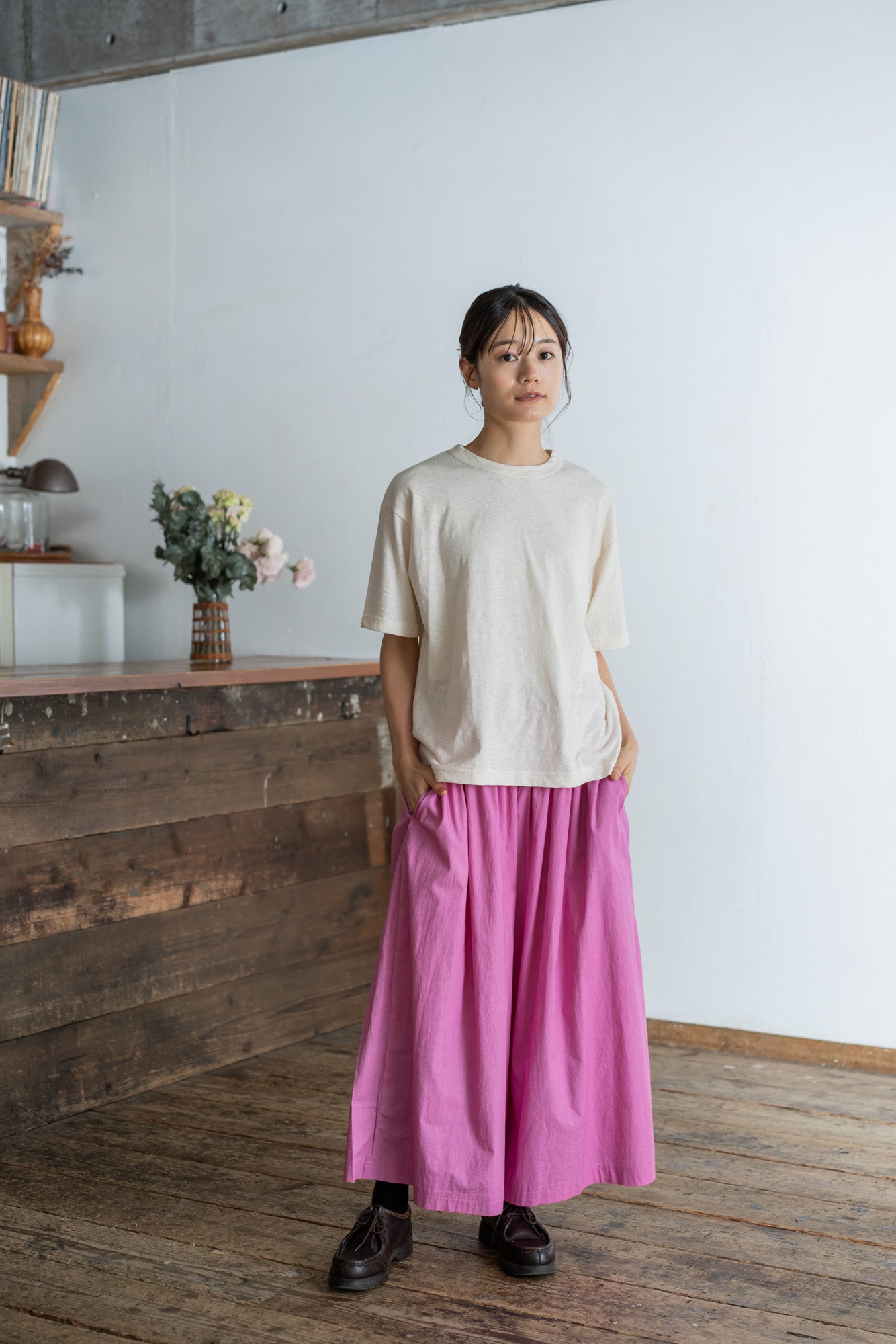 YARRA エコリバイバル半袖TEE YR-1511-202