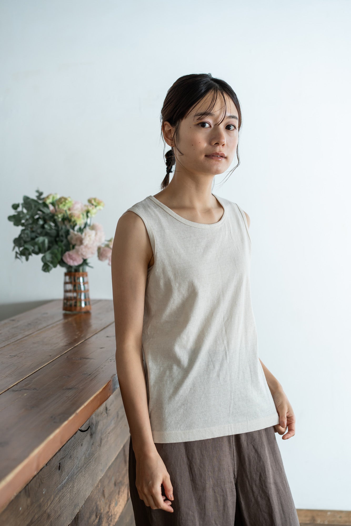 YARRA エコリバイバルノースリTEE YR-1511-203