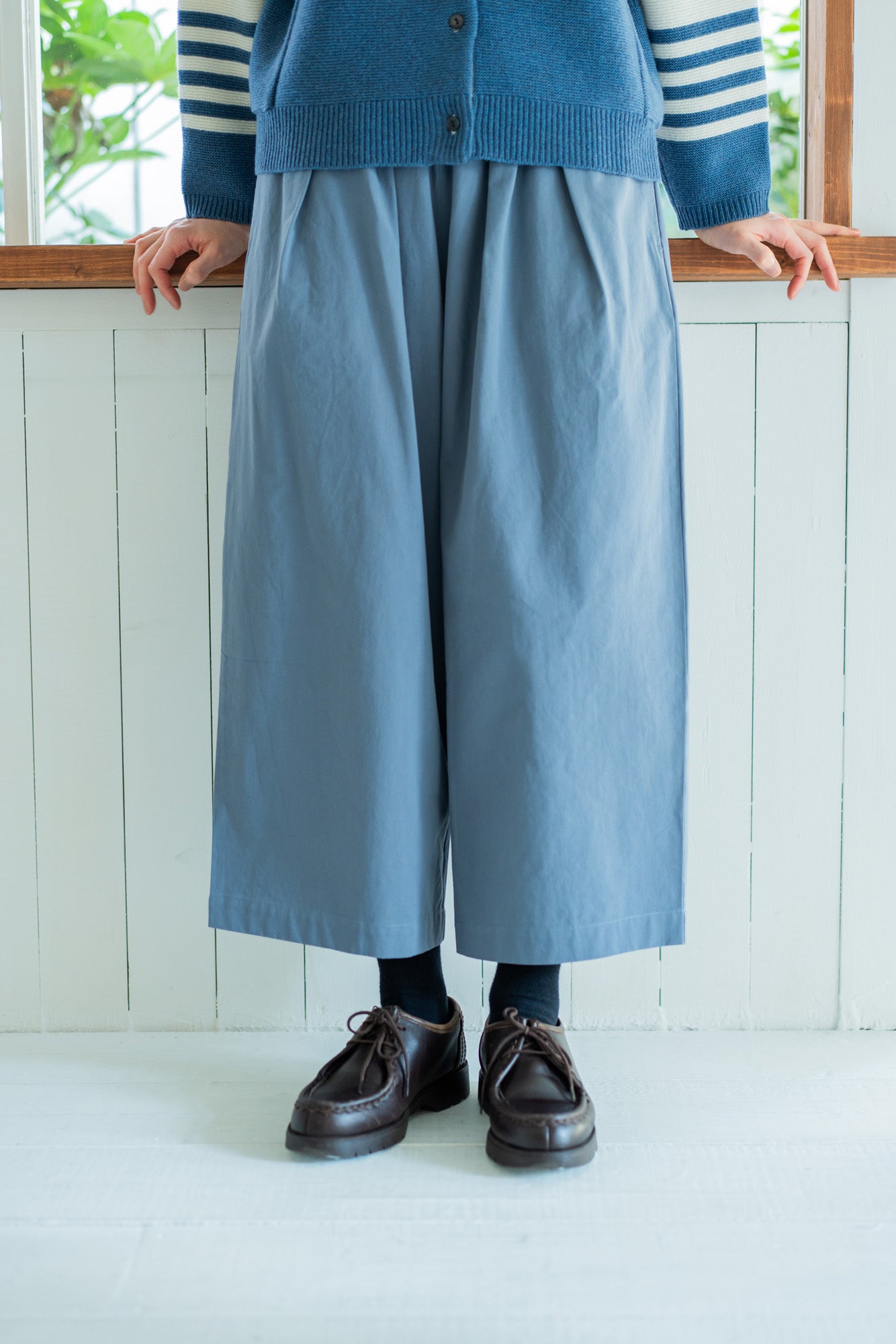YARRA 9分丈たっぷりタックパンツ YR-1445-210