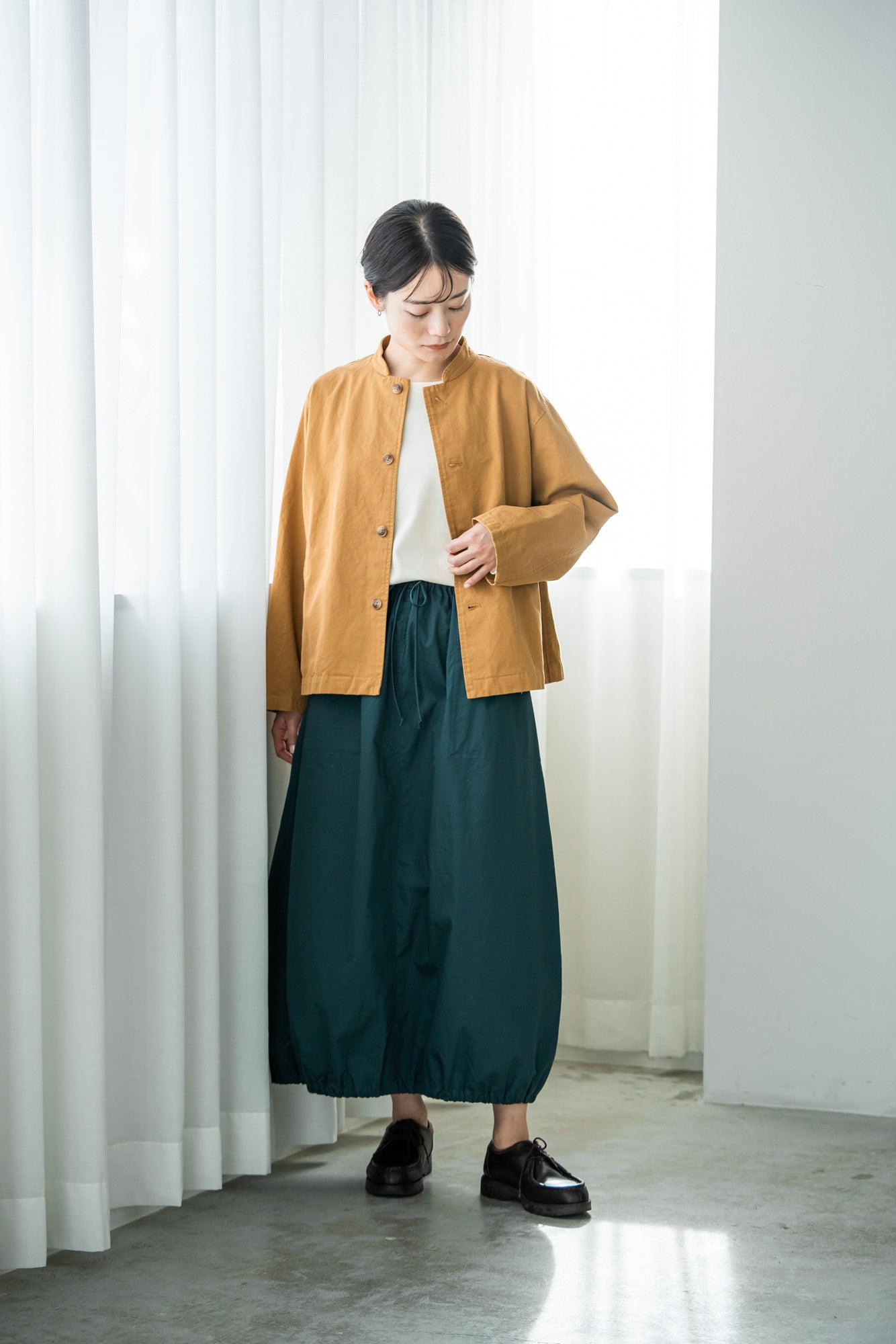 YARRA 綿100ワッシャーショートジャケット YR-1417-224