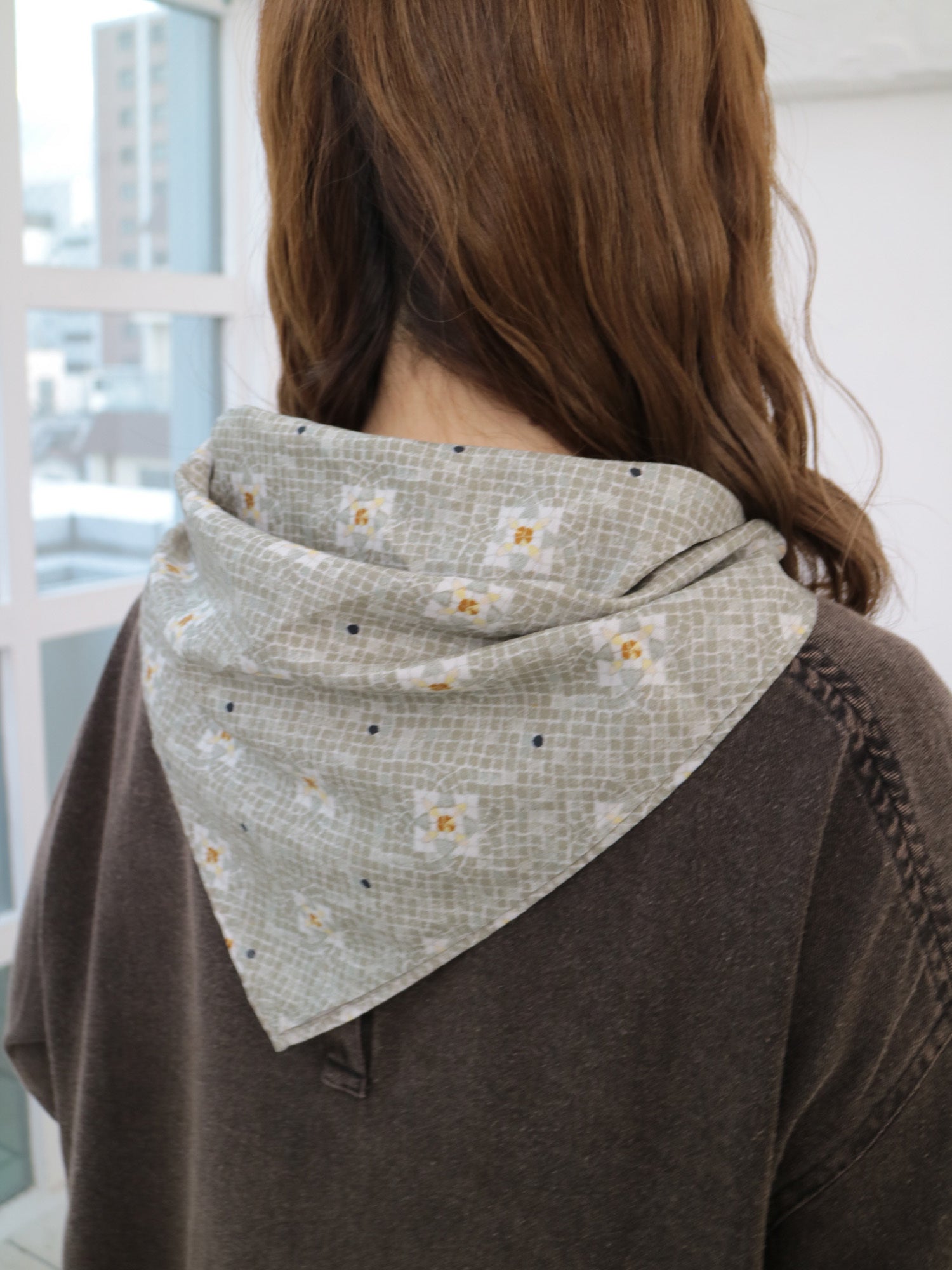 YARRA INDIAプリントスカーフ YR-1549-214