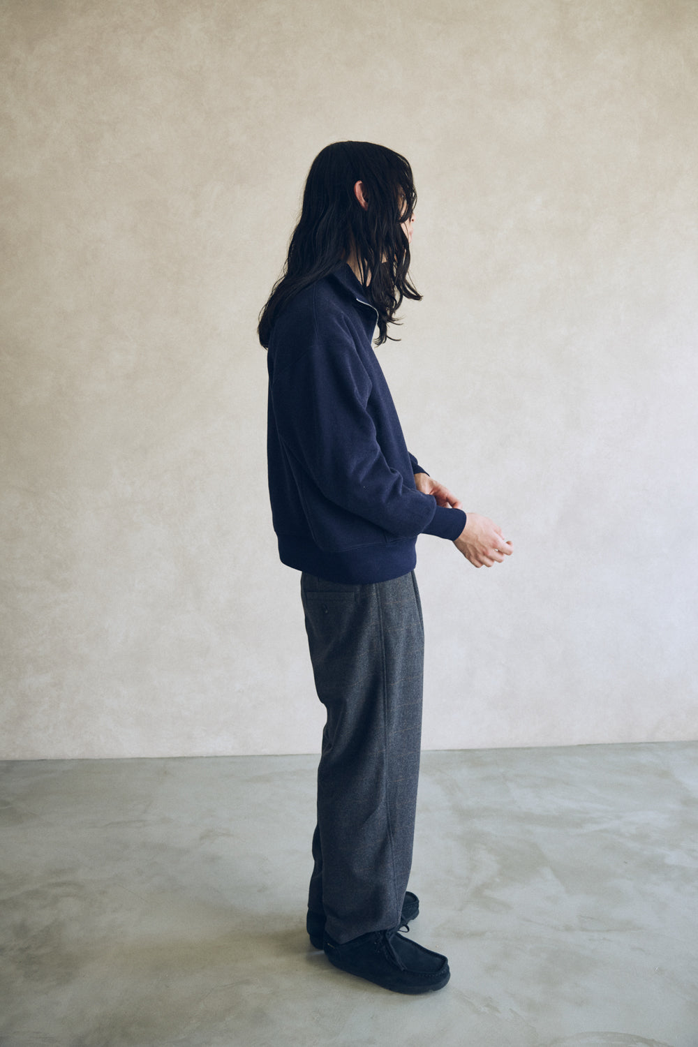 YARRA NEU ウォーム裏毛ハーフZIP NU-5551-415