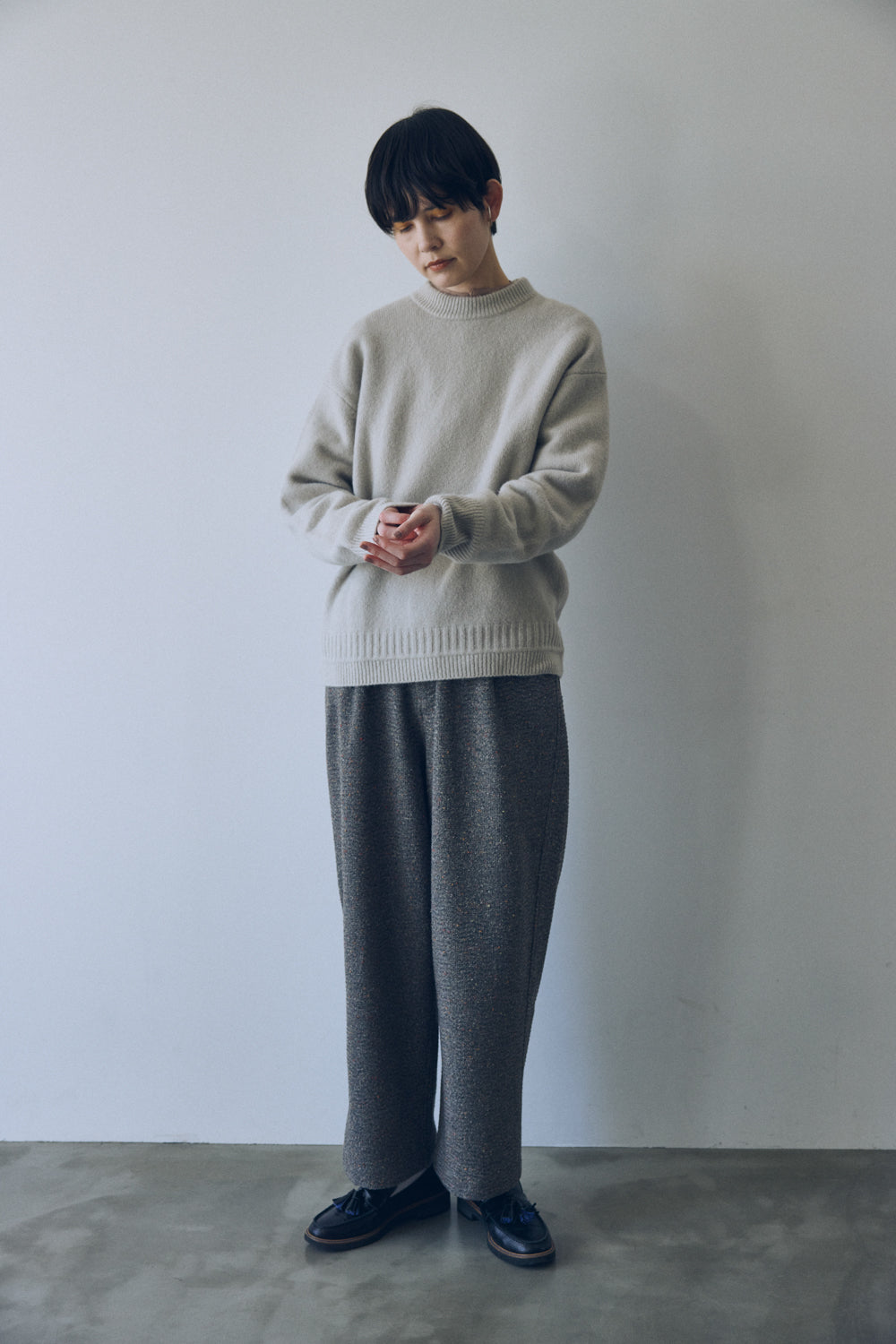 YARRA NEU カラーネップ起毛パンツ NU-5555-424