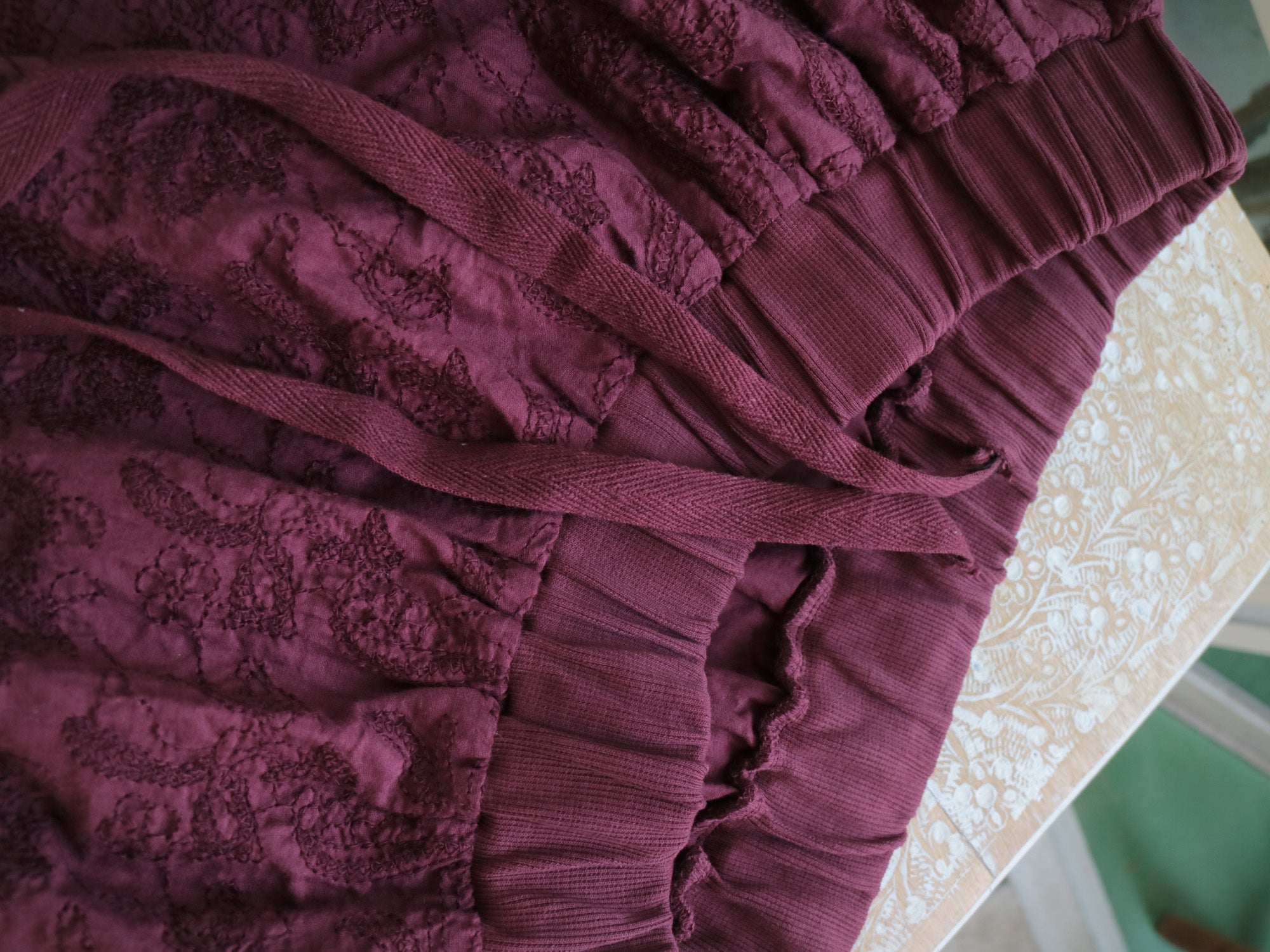 YARRA INDIAボイル刺繍スカート YR-1556-251