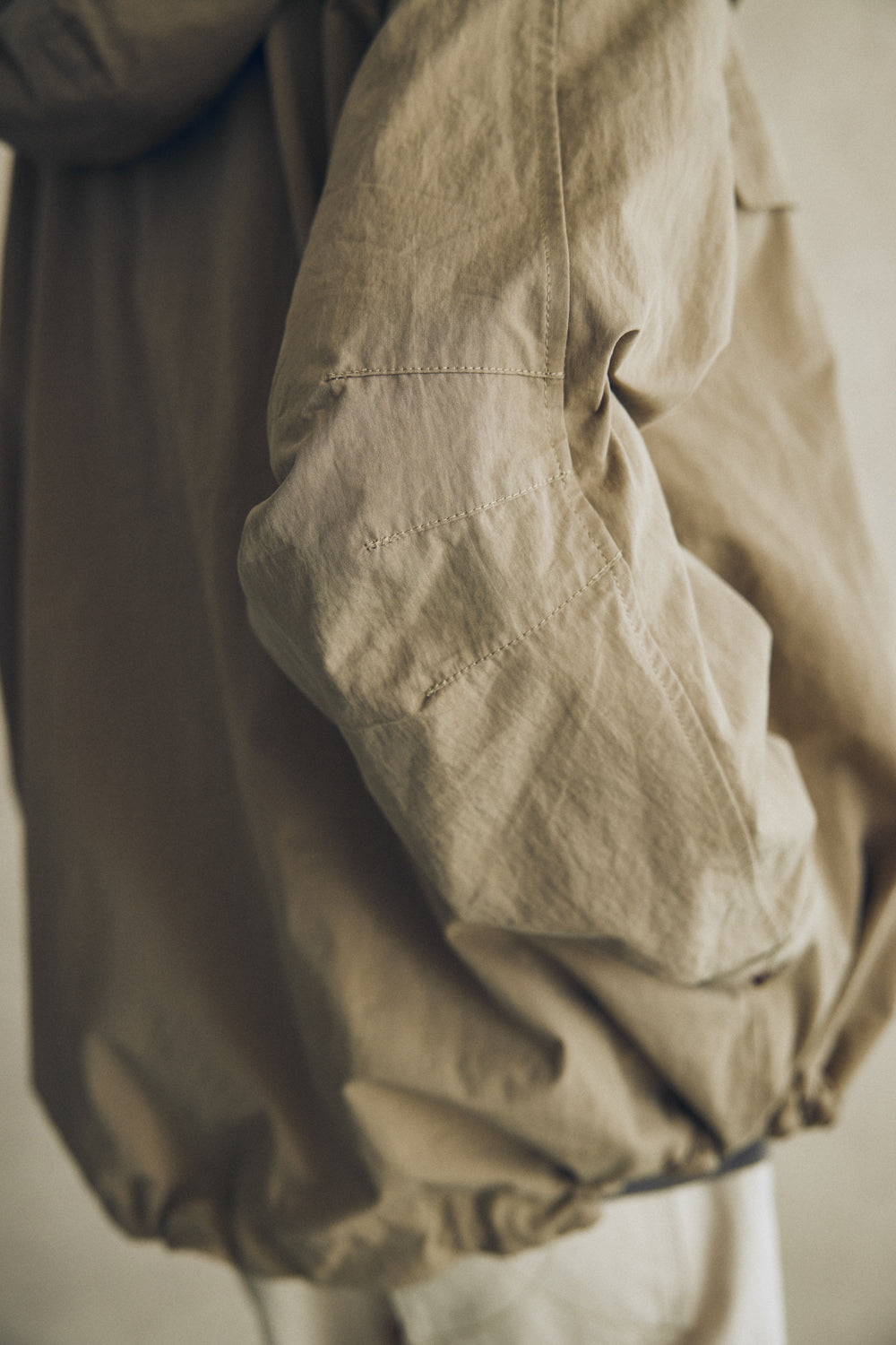 YARRA NEU C/NYフード付ミドルブルゾン NU-5547-413