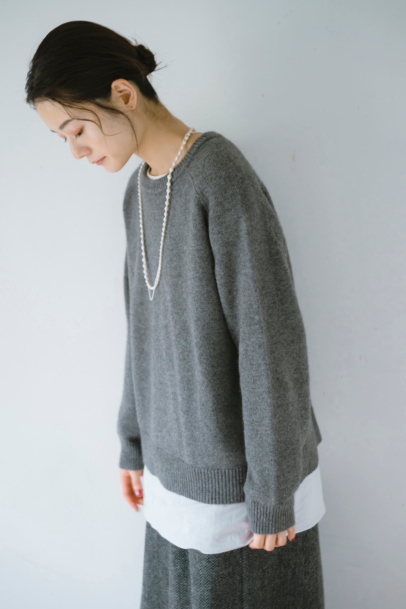 YARRA ラクーンブレンドニットプルオーバー YR-1552-278