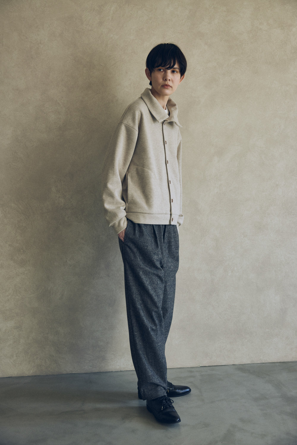 YARRA NEU W混釦ダウンカットブルゾン NU-5551-417