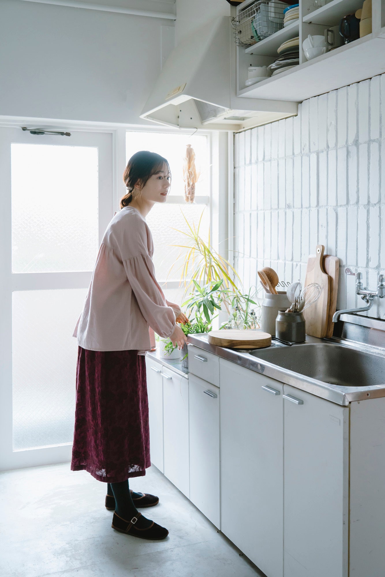 YARRA オリジナルツイルヨークギャザーブラウス YR-1553-248