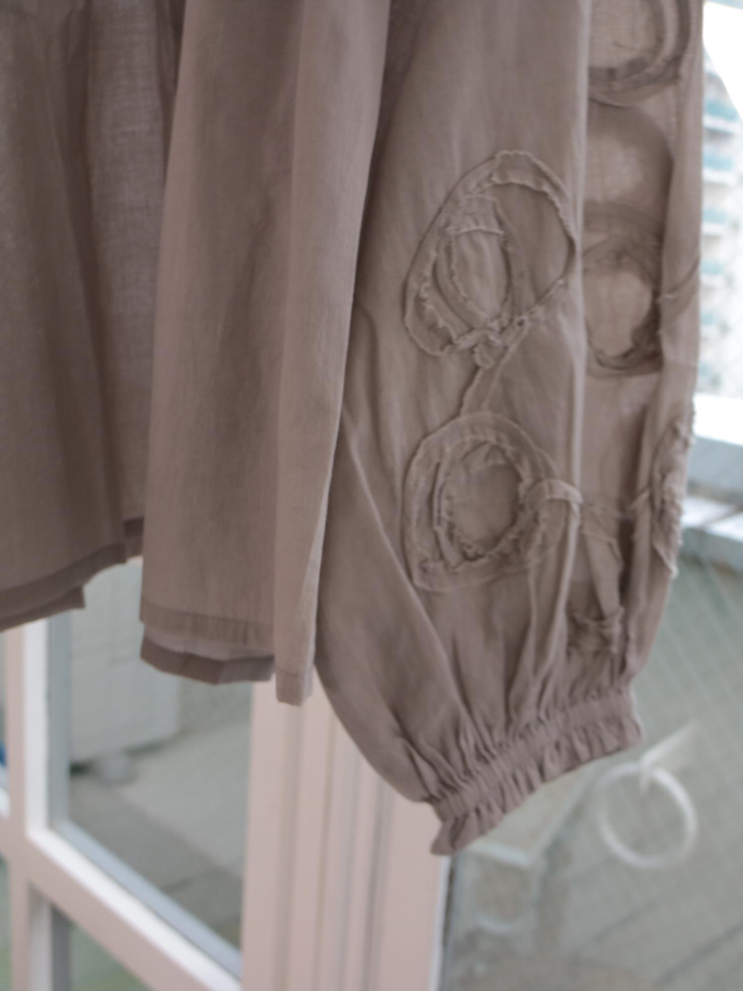 YARRA INDIAドットテープ刺繍ブラウス YR-1543-207