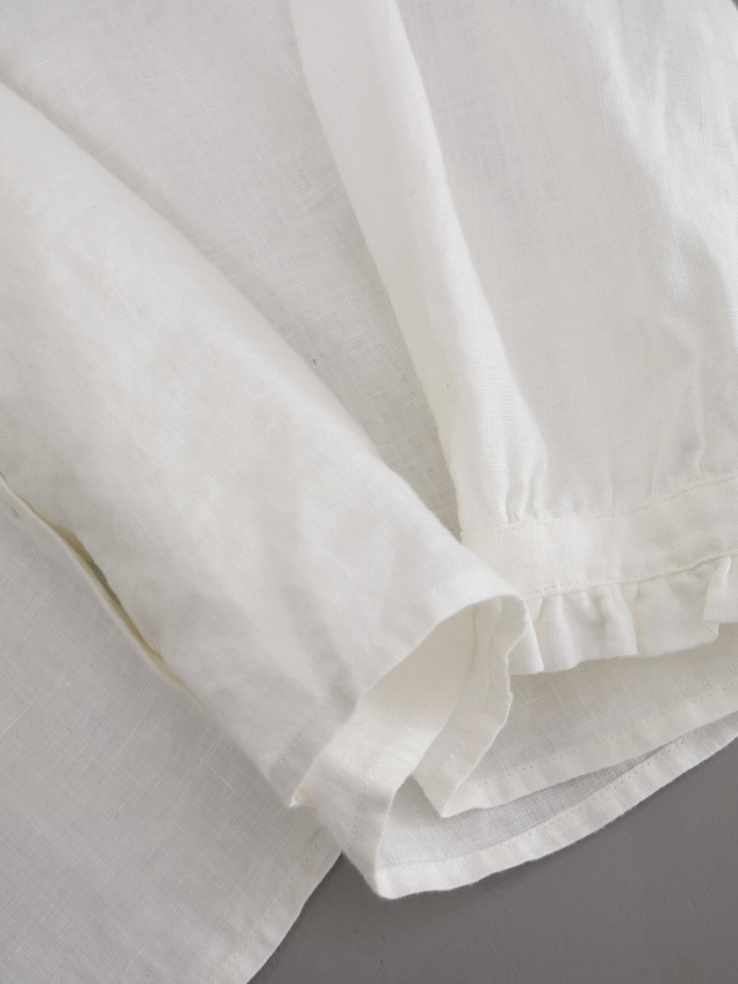 YARRA リネン100フリルカラー2WAYブラウス YR-1543-211