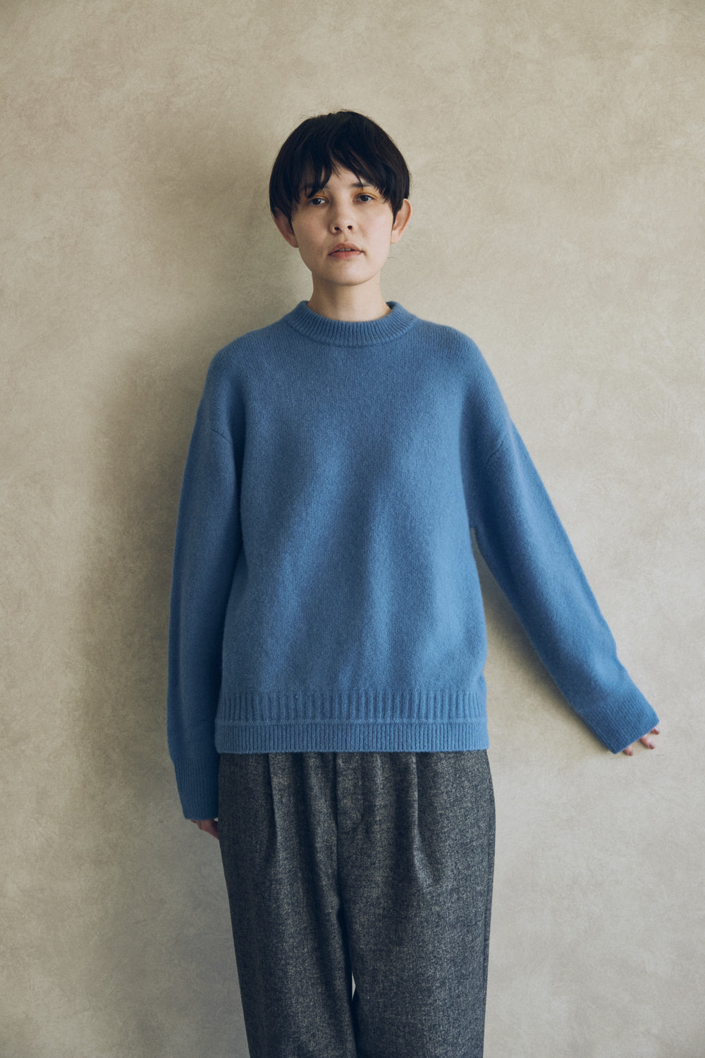 YARRA NEU ヤク混ニットプルオーバー NU-5552-418