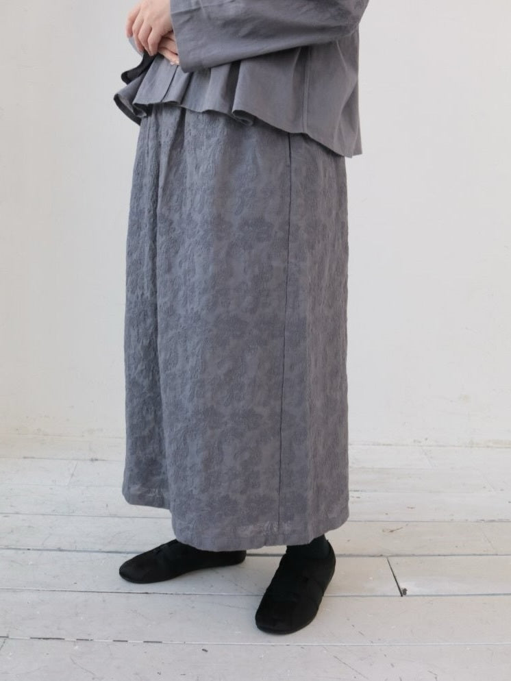 YARRA INDIAボイル刺繍スカート YR-1556-251